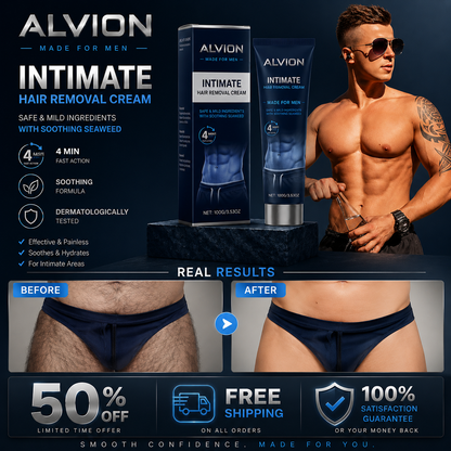 ALVION Mens Hair Removal Cream