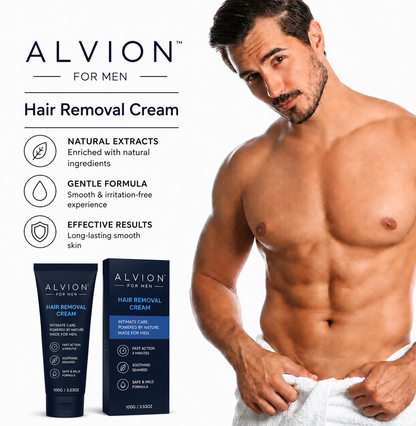 ALVION Mens Hair Removal Cream