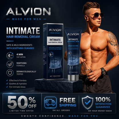 ALVION Mens Hair Removal Cream